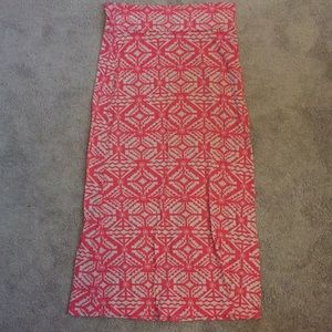 Tribal peach skirt